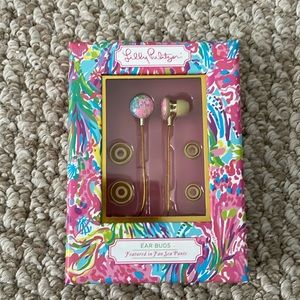 New in box Lilly Pulitzer Ear Buds